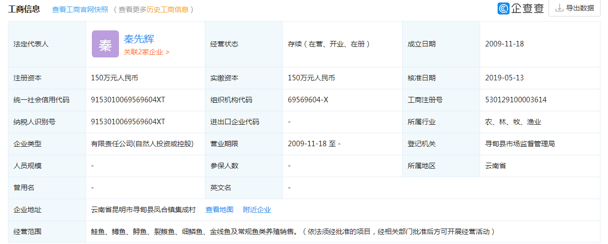 云南鳳泓漁業有限公司